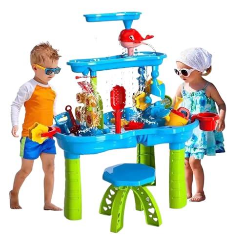 【並行輸入品】eurNhrN Water Table for Kids 1 Set 3 Tier Spacious Sensory Tableの画像