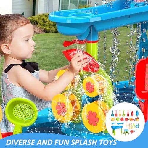 【並行輸入品】eurNhrN Water Table for Kids 1 Set 3 Tier Spacious Sensory Tableの画像