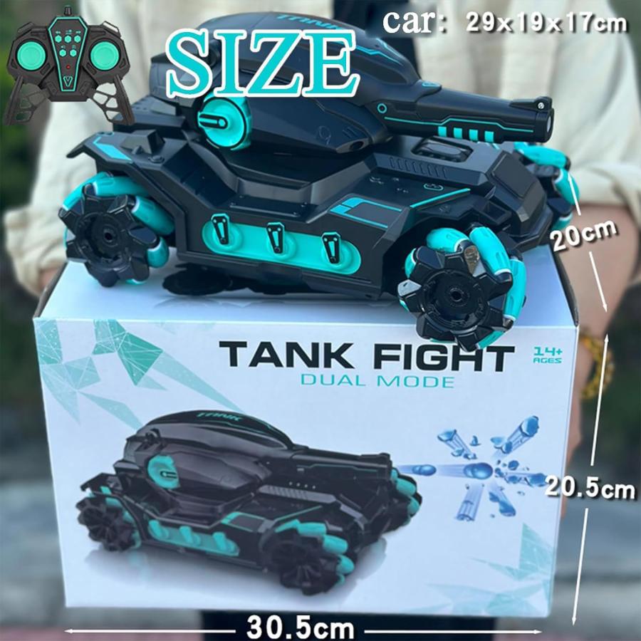 【並行輸入品】Gesture Controlled Simulation Tank Toy， Tank Fight 2.4 GHZ RC Ta_3