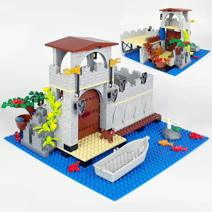 並行輸入品】Medieval Kingdom Water Castle Building Set, Compatible 