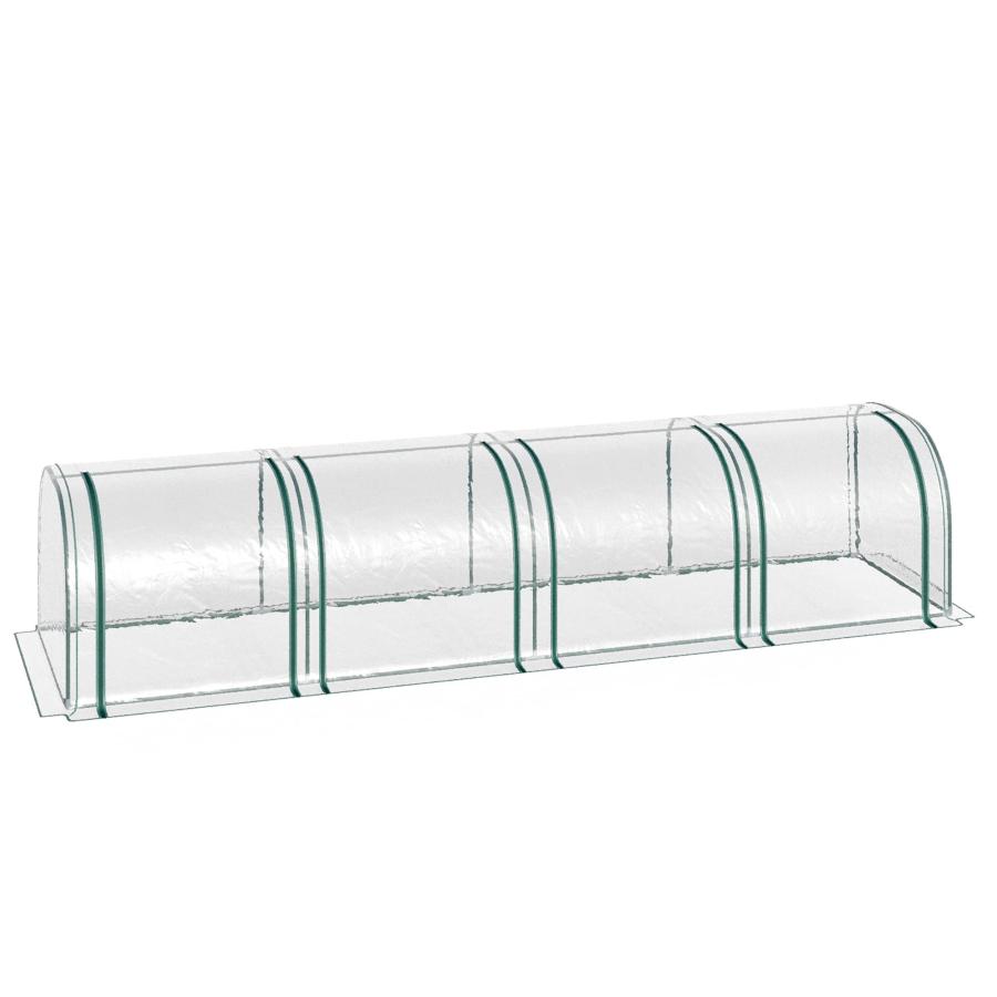 【並行輸入品】 Durable Garden Greenhouse with 4 Roll Up Doors for Outdoor Plant