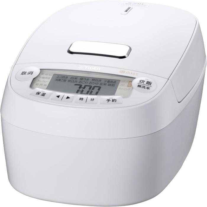 タイガー魔法瓶 TIGER 炊飯器 JPV-G100WM マットホワイト 5.5合 圧力IH 