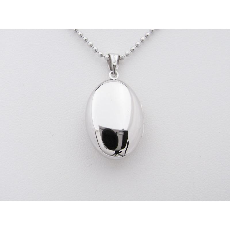 ロケットペンダント ペンダント トップ シルバー 小判型　片面ヴァイン 