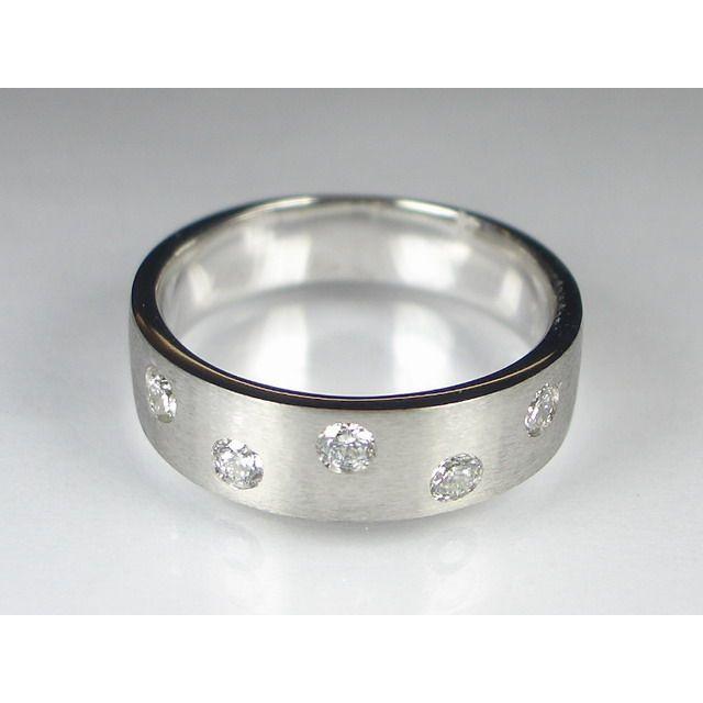 K18WG ホワイトゴールド/Pd15ダイヤ リング｜alljewelry