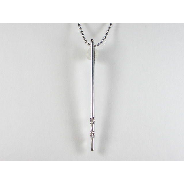 K10WG ホワイトゴールド ダイヤモンド ペンダント ネックレス