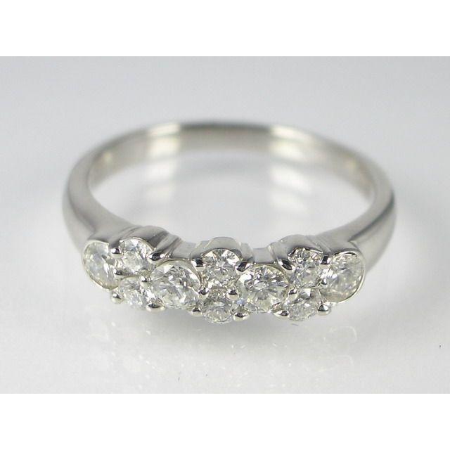 K18WG ホワイトゴールドダイヤモンド フラワー リング｜alljewelry