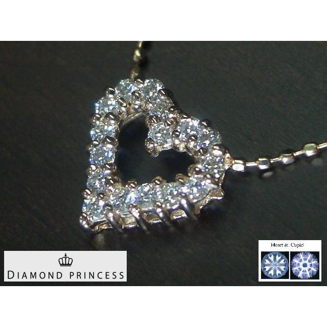 K18PG　ピンクゴールドダイヤモンド ハート ペンダント ネックレス｜alljewelry｜03