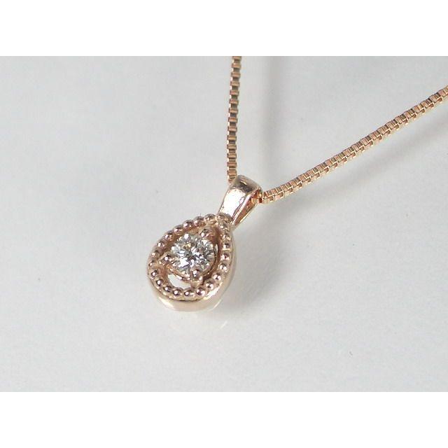 K10PG　ピンクゴールド ダイヤモンド ペンダント ネックレス｜alljewelry｜03