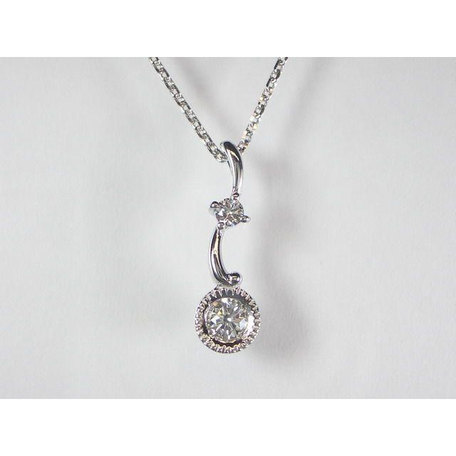 K18WG ホワイトゴールド ダイヤモンド ペンダント ネックレス｜alljewelry