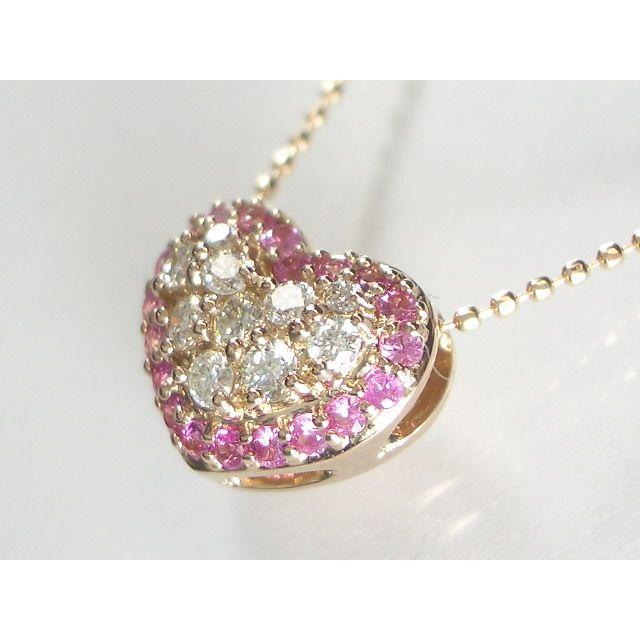 K18PGピンクサファイア/ダイヤ ペンダント ネックレス｜alljewelry｜03