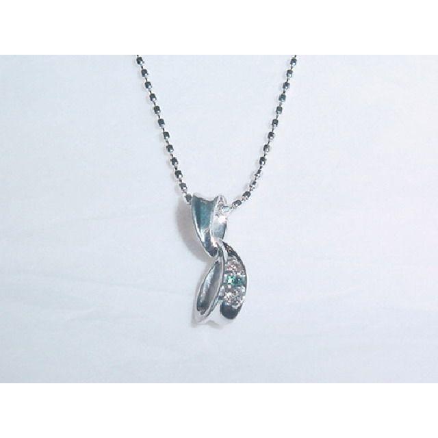 K18WGダイヤ/ブルーダイヤ ペンダント ネックレス｜alljewelry｜02