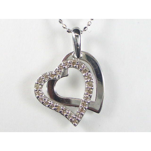 トランプクローバー天然誕生石ペンダント K10ホワイトゴールド ピンク