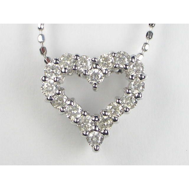 K18WG オニキス ダイヤ ティアドロップ型ペンダント ネックレス