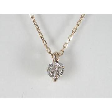 K18PG　ピンクゴールド ダイヤモンド ペンダント ネックレス