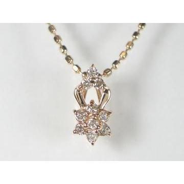 K10PG　ピンクゴールド ダイヤモンド ペンダント ネックレス｜alljewelry