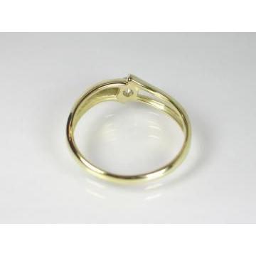 匿名配送 K18YG イエローゴールド ダイヤモンド リング 【1237413771】(43175円)