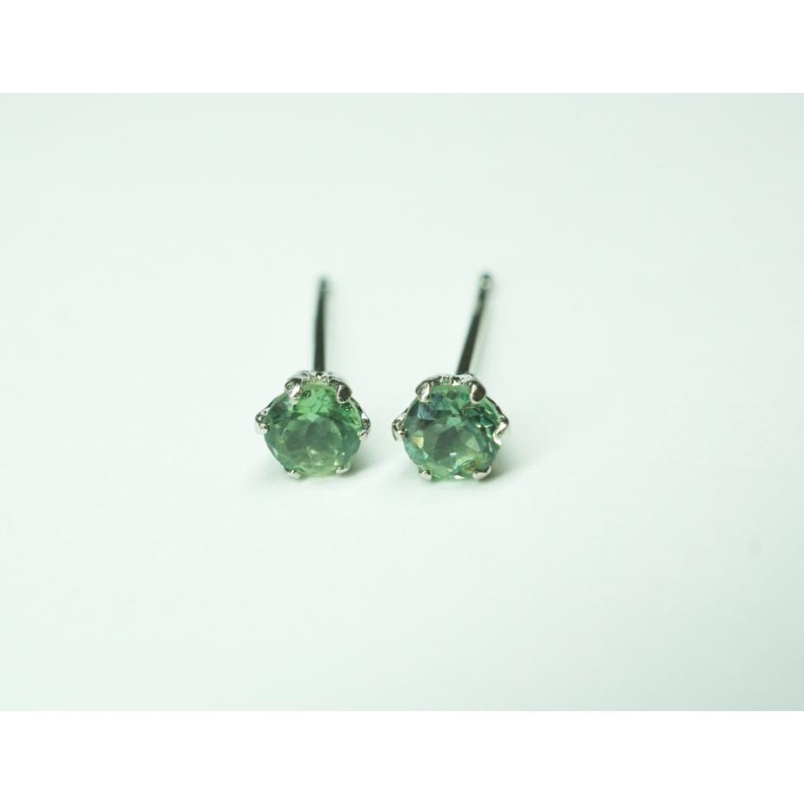 天然 アレキサンドライト プラチナ 一粒 スタッド ピアス【誕生石6月】 | 