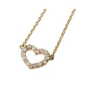 K10オープンハートDia ペンダント ネックレス （Gold）｜alljewelry｜02