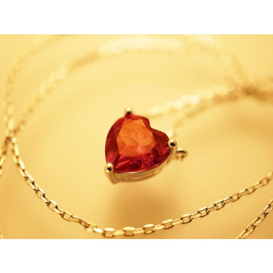 アレキサンドライト(シンセティック)　Heart　大粒8mmネックレス【即納】｜alljewelry｜05