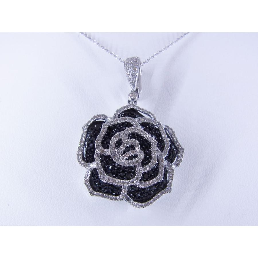 1.75CTブラックダイヤ＆0.42CTホワイトダイヤ ペンダントトップ(101088円)