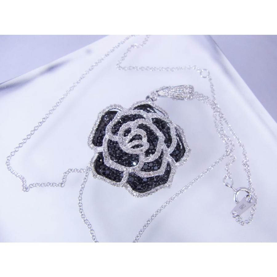 【正規品】 1.75CTブラックダイヤ＆0.42CTホワイトダイヤ ペンダントトップ 【H2897224116】(101088円)