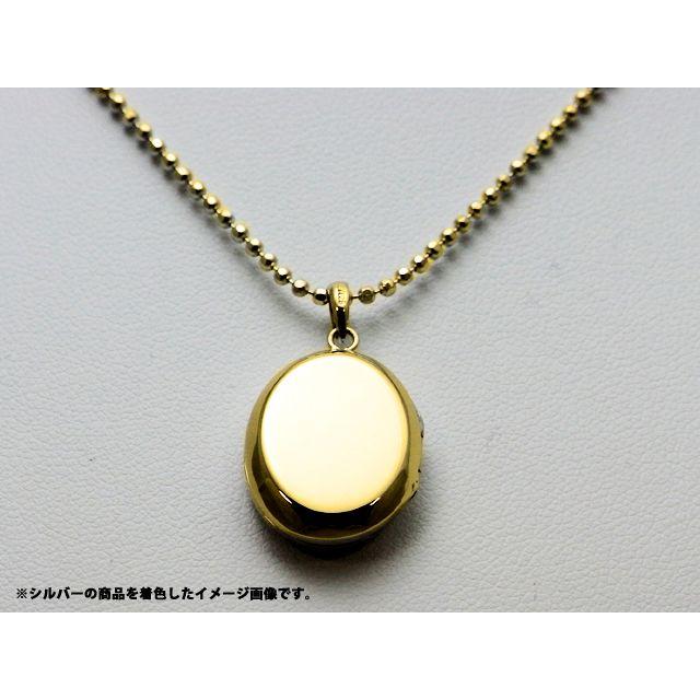 ロケットペンダント ペンダント トップ 18金イエローゴールド 小判型 