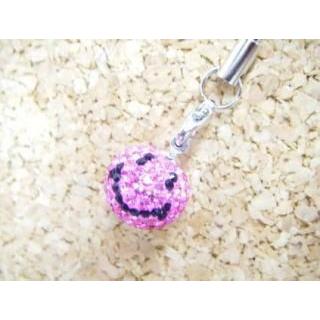 スワロフスキー☆スマイルストラップ（ピンク）【即納】｜alljewelry｜06