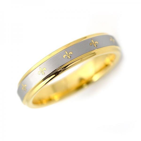 タングステン リング フレアマーク 4mm イエロー【即納】 | 