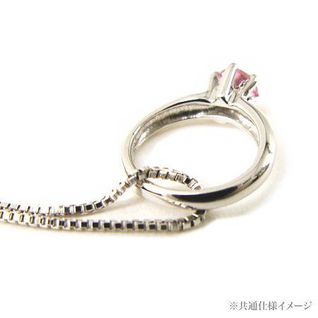 ベビーリング ネックレス ホワイトゴールド K10 【12月誕生石】｜alljewelry｜03