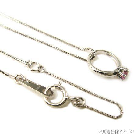 ベビーリング ネックレス ホワイトゴールド K10 【2月誕生石】｜alljewelry｜04