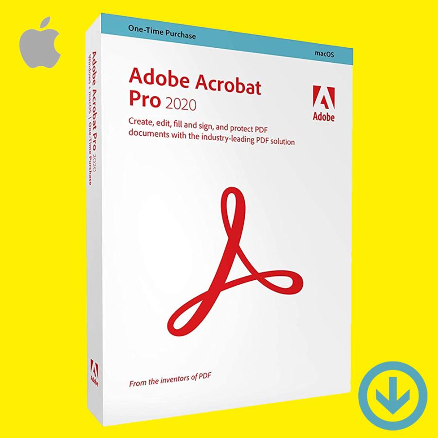 人気商品の Adobe Acrobat Pro 2020 for Mac 永続ライセンス 1台 | ダウンロード版 | 日本語対応 | アドビ (最新PDF) ビジネスソフト（コード販売）