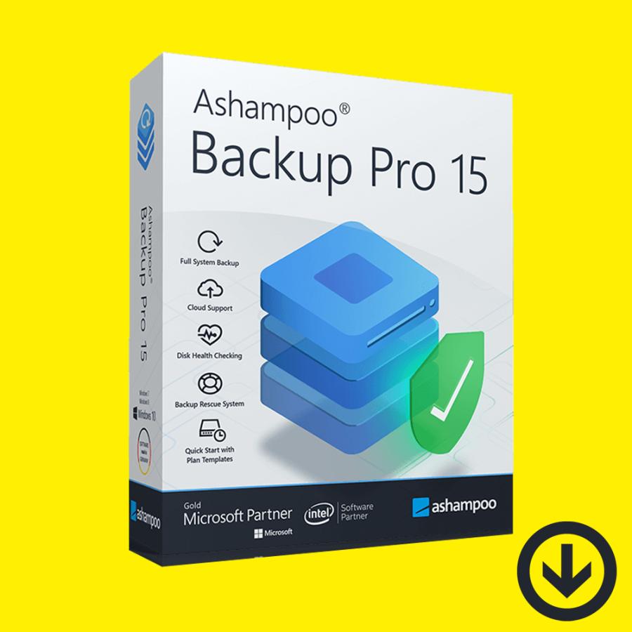 Ashampoo Backup Pro 15 永続ライセンス １台 指定したドライブやパーティションを丸ごとスケジュールバックアップできるソフト 8周年記念イベントが 人気 ダウンロード版