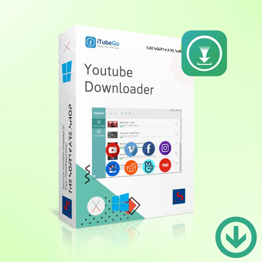 iTubeGo YouTube Downloader [ダウンロード版] Windows/Mac対応 永久ライセンス 日本語版