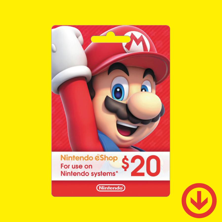 【コード通知】Nintendo eshop Card $20 / ニンテンドー eショップ カード 20ドル【北米版】｜allkeyshopjapan