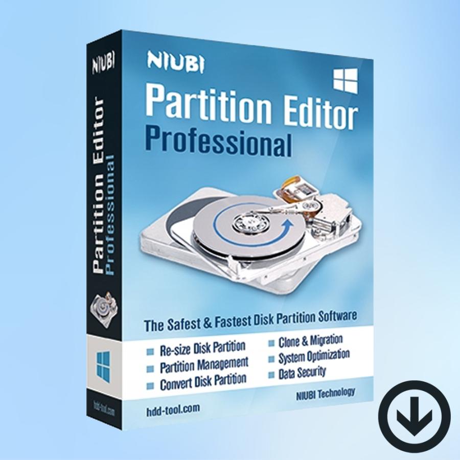 NIUBI Partition Editor プロフェッショナルエディション（最新版）[ダウンロード版] / ディスクパーティション