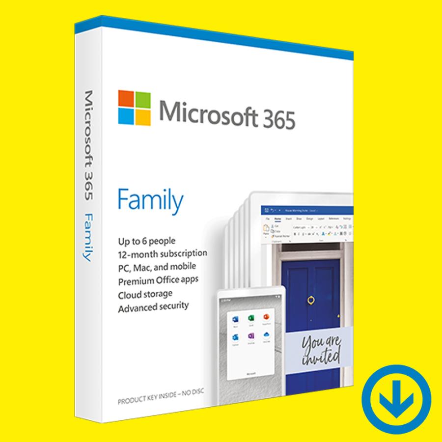 Microsoft Office 365 Family [オンラインコード版] | 1年間サブスクリプション | Win/Mac/iPad対応 | 日本語対応 6 ユーザーまで利用可能！【並行輸入品】｜allkeyshopjapan
