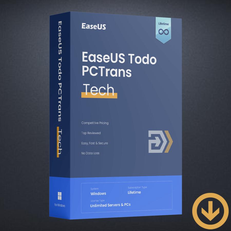 EaseUS Todo PCTrans Technician 永久版 + 生涯無料アップグレード付き [ダウンロード版] / ファイル ...