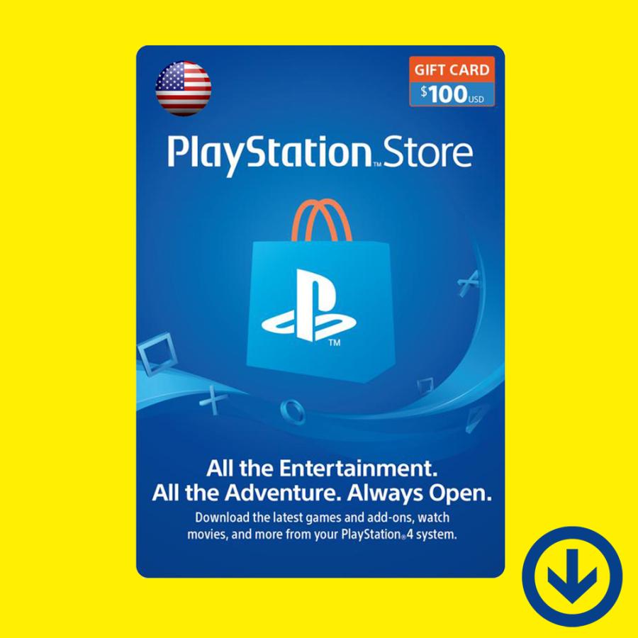 【コード通知】PlayStation Network Card $100 / プレイステーション ネットワークカード 100ドル【北米版 PSN】｜allkeyshopjapan