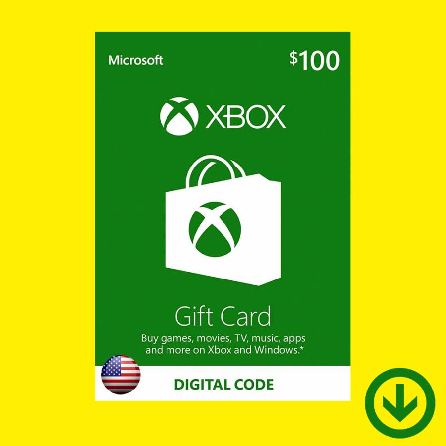 【コード通知】Xbox Live Gift Card $100 / Xbox プリペイドカード 100ドル【北米版】｜allkeyshopjapan