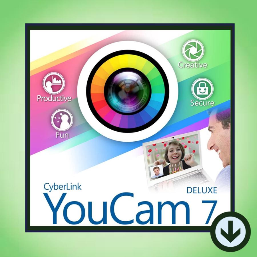 YouCam 7 Deluxe ダウンロード版 Windows対応 【SALE／75%OFF】 公式ストア サイバーリンク オールインワンWebカメラ機能拡張ソフト