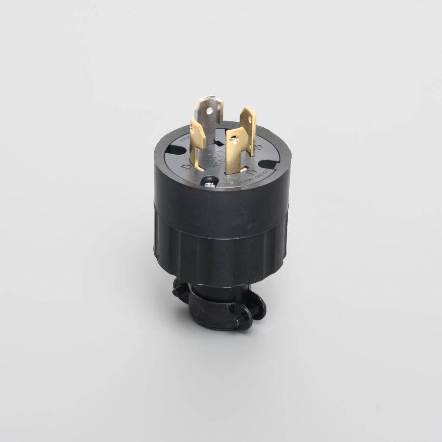 アメリカン電機 接地形3P 30A 250V 引掛形プラグ (ゴムカバー) 4322R 