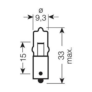 OSRAM（オスラム） ハロゲン電球 12V 5W BA9s口金 64111