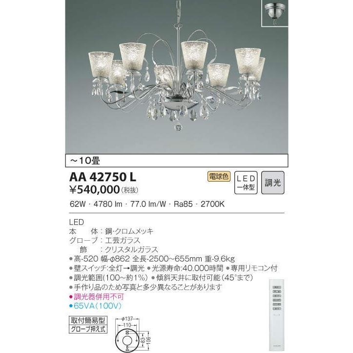 数量限定 Koizumi Ledイルムシャンデリア 簡易取付式 Led６２ ０ｗ ランプ付 電球色 ２７００ｋ 調光タイプ 専用リモコン付 l 値引 Zoetalentsolutions Com