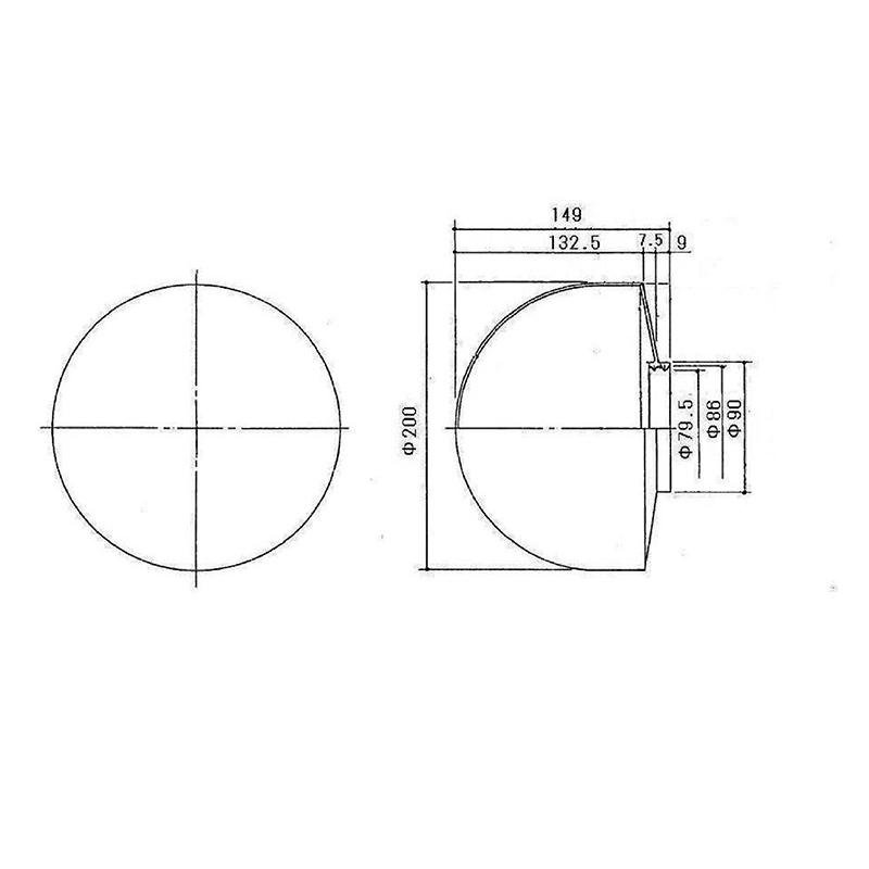 ＴＯＴＯ　補修用グローブ グローブのみ　ワン型照明グローブ 浴室部品　AFKK024 ※受注生産品｜alllight｜04