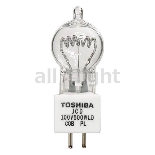 TOSHIBA クオーツハロゲン電球　JCD 100V500WLD 東芝ライテック 東芝 スタジオ用ハロゲン電球(シングルエンド) G5.3