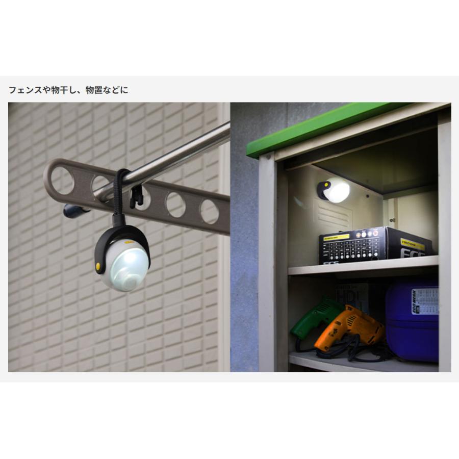 RITEX ムサシ RITEX LEDどこでもセンサーライト 110lm IP43 乾電池式