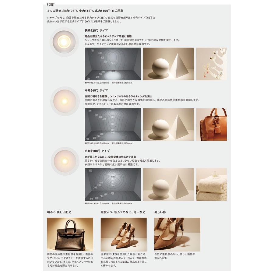 DNライティング LEDダウンライト D-EX12 什器用 薄型100V仕様 調光