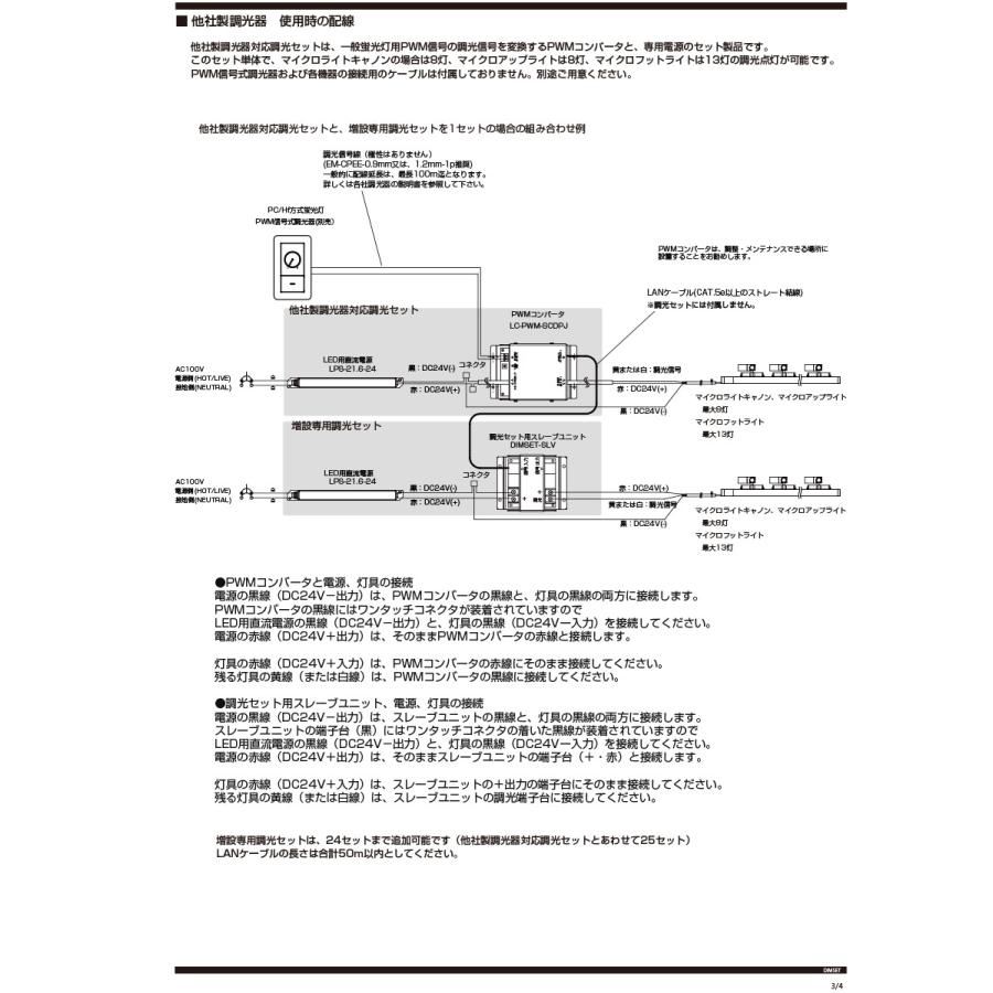TOKISTAR　他社製調光器対応調光セット(LED用直流電源、PWMコンバータセット)　DIMSET-21.6-SCPWM | トキスター | 02