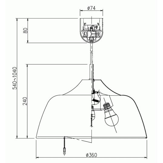 DAIKO　ＬＥＤ照明器具 天井照明 ペンダントライト ４．９Ｗ（Ｅ２６口金）×２灯 電球色 (ランプ付) 引掛シーリング取付　DXL-81098_2