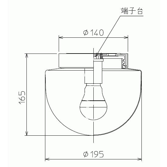 大光電機 DAIKO LED小型シーリング(ランプ付) 防湿形 LED4